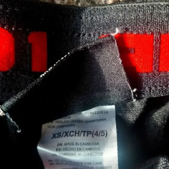 Boys XS 4/5 And1 Basketball Shorts Black and Red - Picture 4 of 4